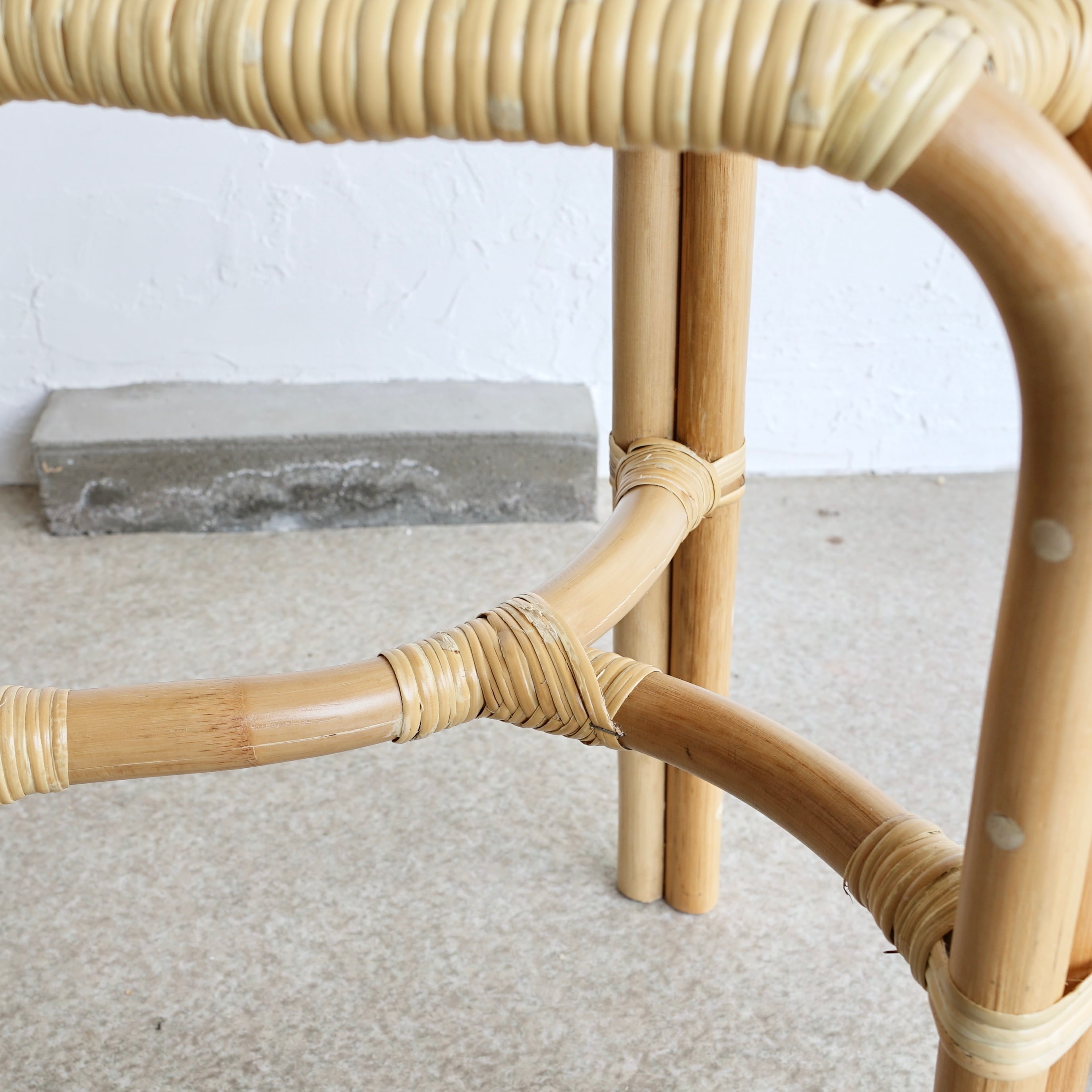Rattan Stool ラタン 三角 スツール 椅子 ナチュラル 北欧 籐家具
