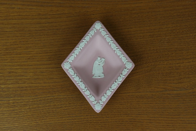 ウェッジウッド　ジャスパー　ピンク　ダイヤトレイ　ピンディッシュ　WEDGWOOD　イギリス　ヴィンテージ　L277-10