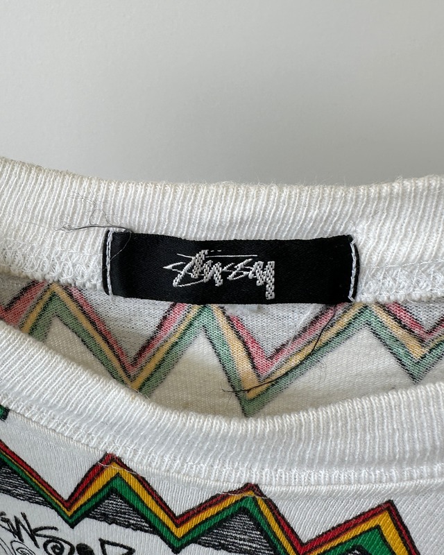 -Stuusy- Vintage 80s REGGAE TOMTOM Print T-Shirt