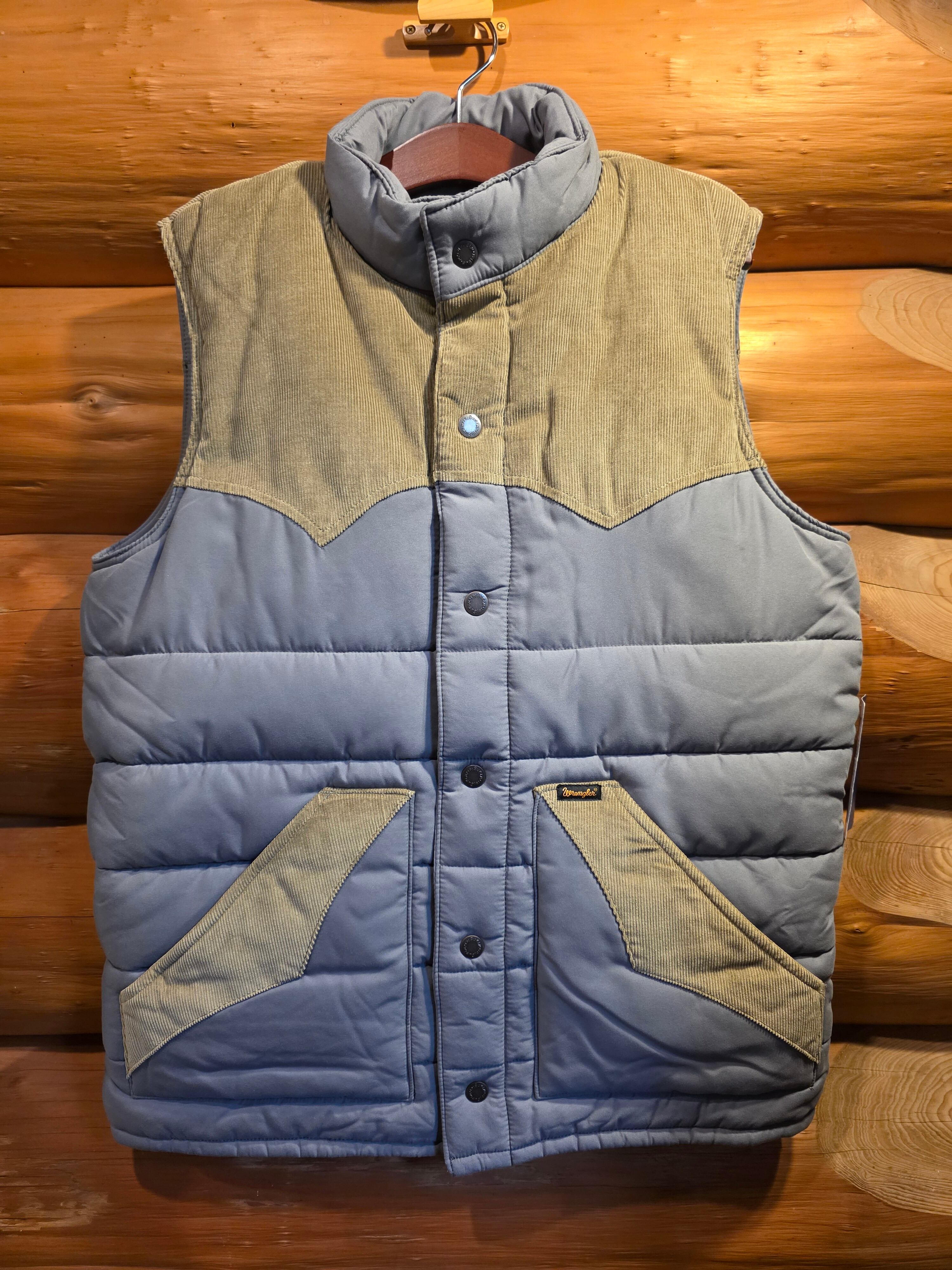 【USA製】Wrangler 70s ヴィンテージ　中綿 ダウンベスト L Wranglerラングラーメンズ ダウンベスト | marry western shop