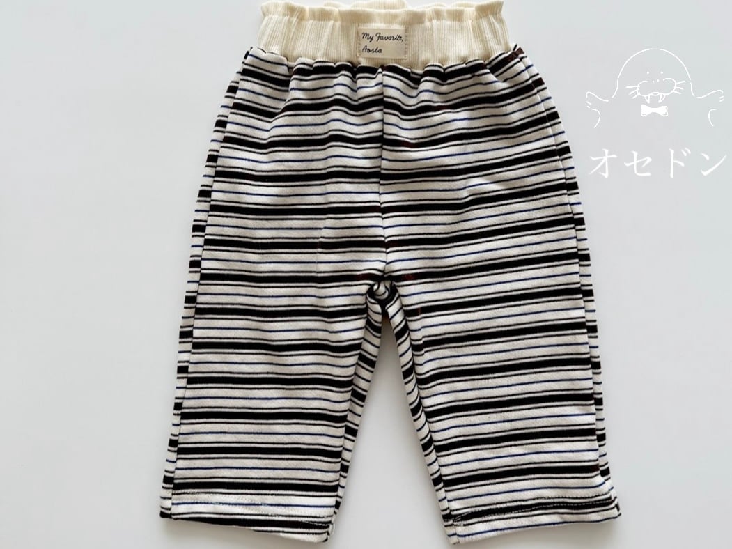 【Aosta】Favoriteスウェットパンツ マルチボーダー 70~110cm