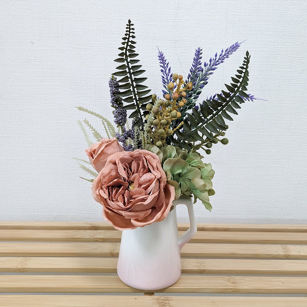 アーティフィシャルフラワーギフト！『ミニアレンジ』アースカラー