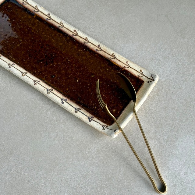 大平 真己　色絵　板皿