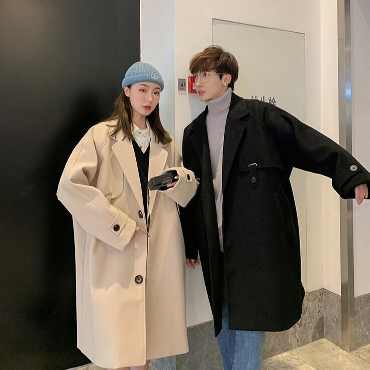 アウター トレンチコート 膝丈 ミディアム丈 長袖 Vネック 襟付き