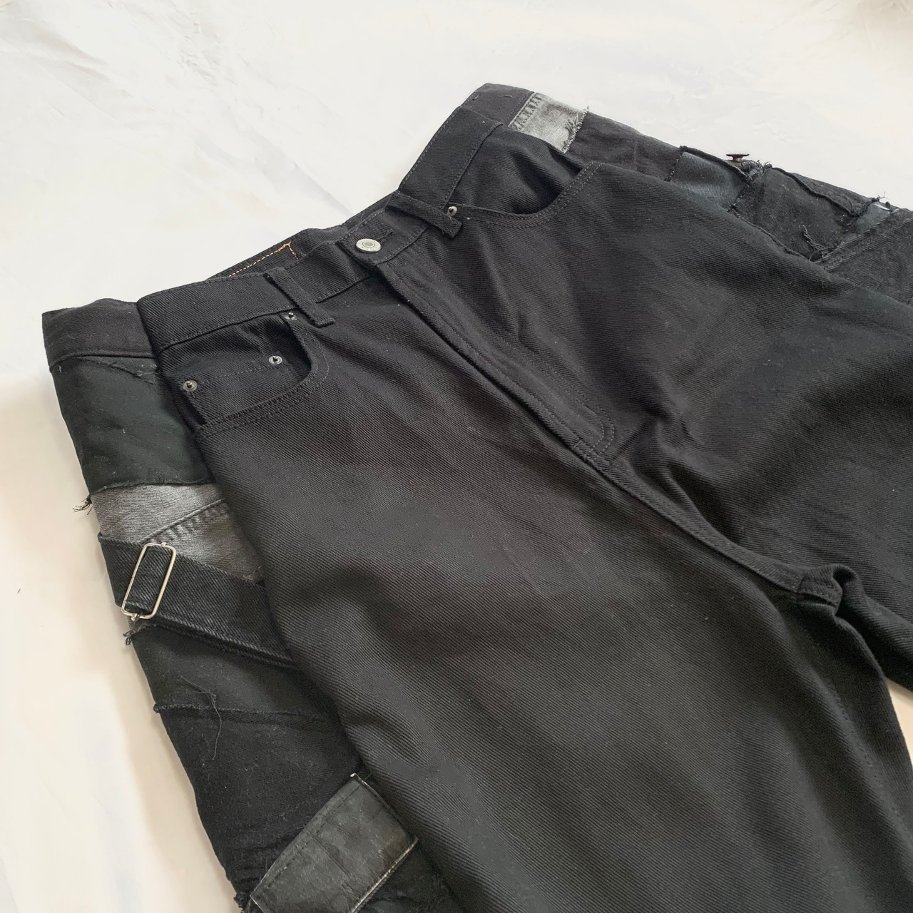 No.302【irregularly denim】再構築 リメイク フレアパンツ | 101NEWYORK
