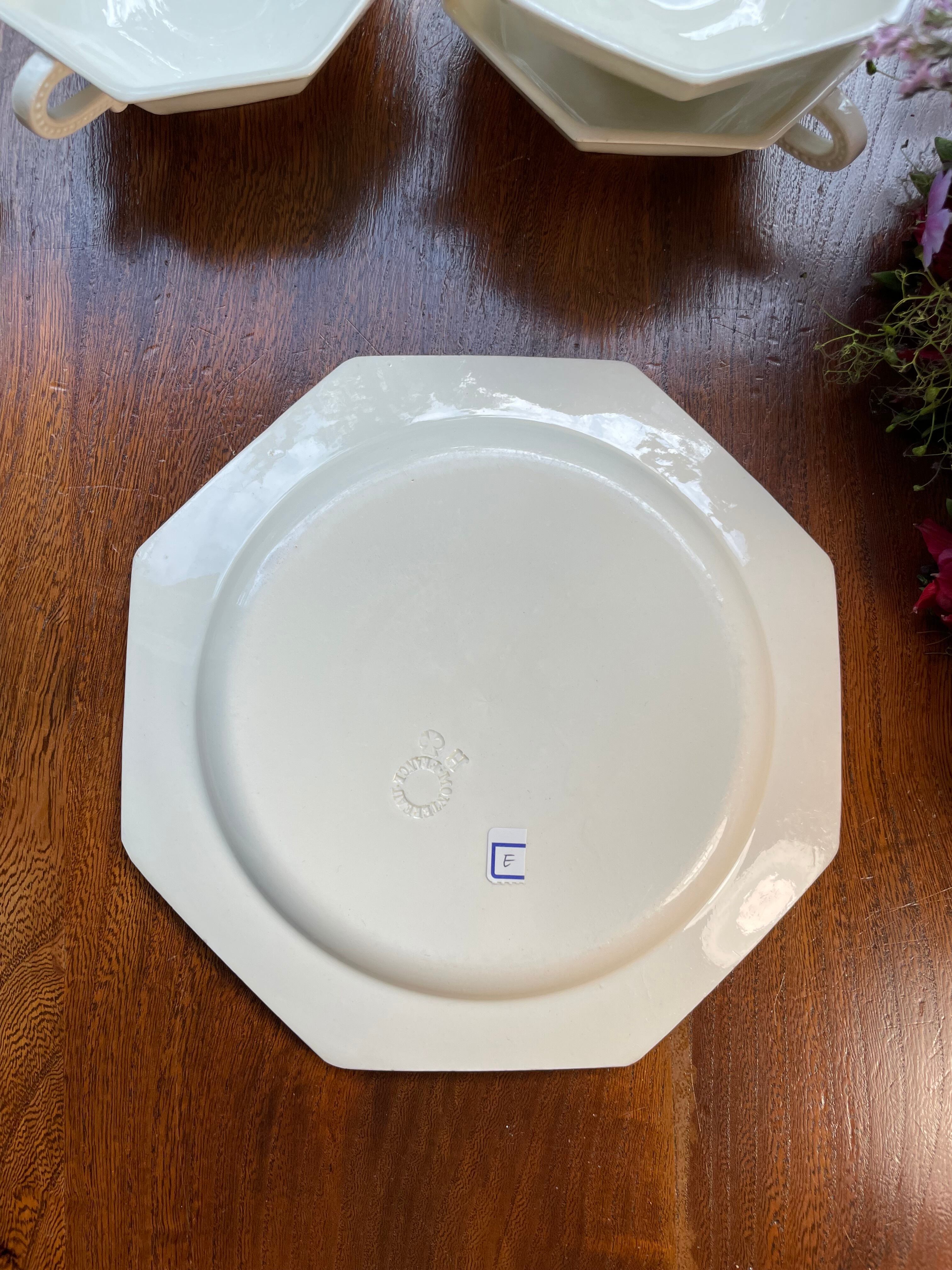 フランス ヴィンテージ ムスティエ オクトゴナル プレート 【公式通販】