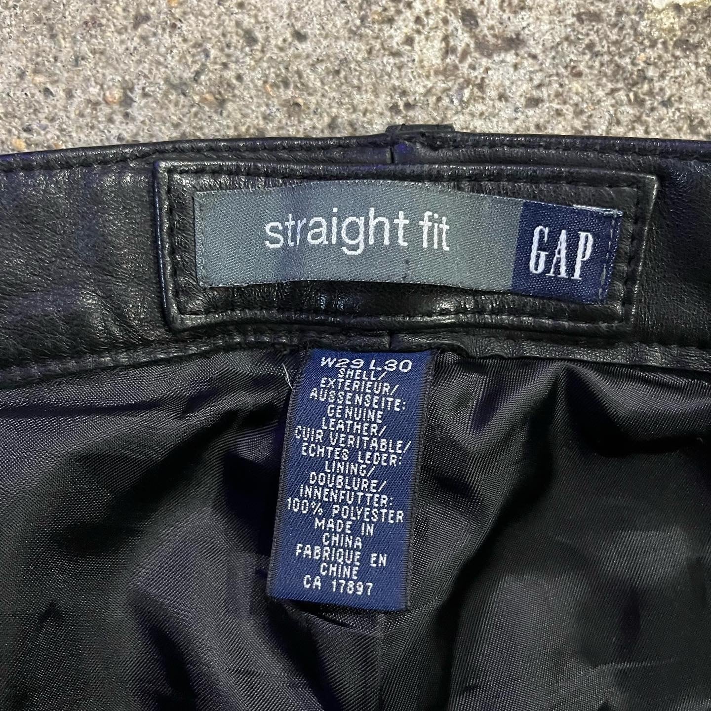 old GAP leather pants | What'z up
