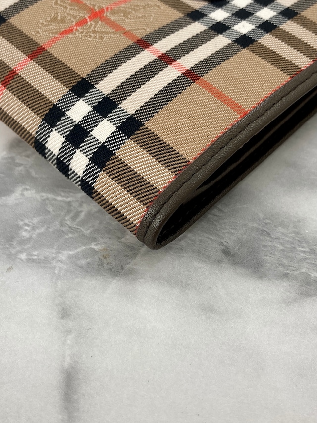 Burberry バーバリー クラシックチェック ロゴ ミニ財布 財布 ベージュ vintage ヴィンテージ オールド fkzfzd