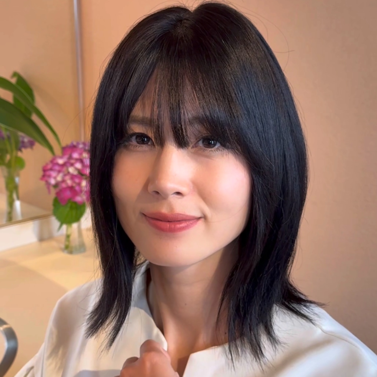 5プレミアム・カノン(ブラック)人毛フルウィッグ