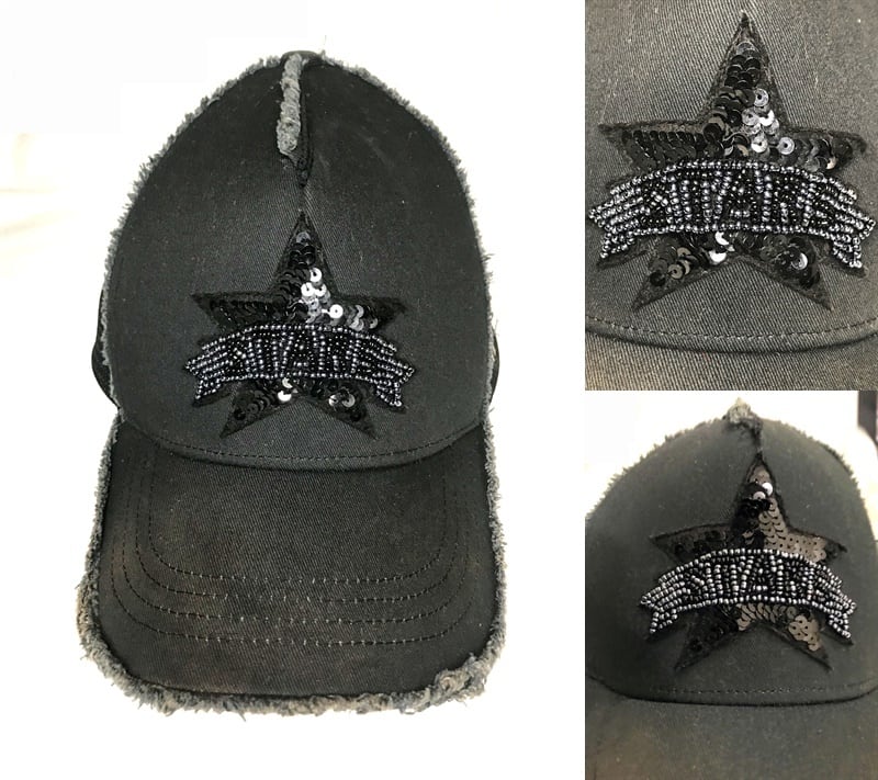 完売 人気モデル レア YOSHINORI KOTAKE ヨシノリコタケ STARS スパンコール ブラック スター キャップ メンズ