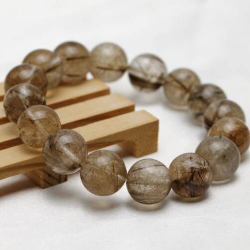 プラチナルチルクォーツ ブレスレット 13mm おまかせ便 211-4663