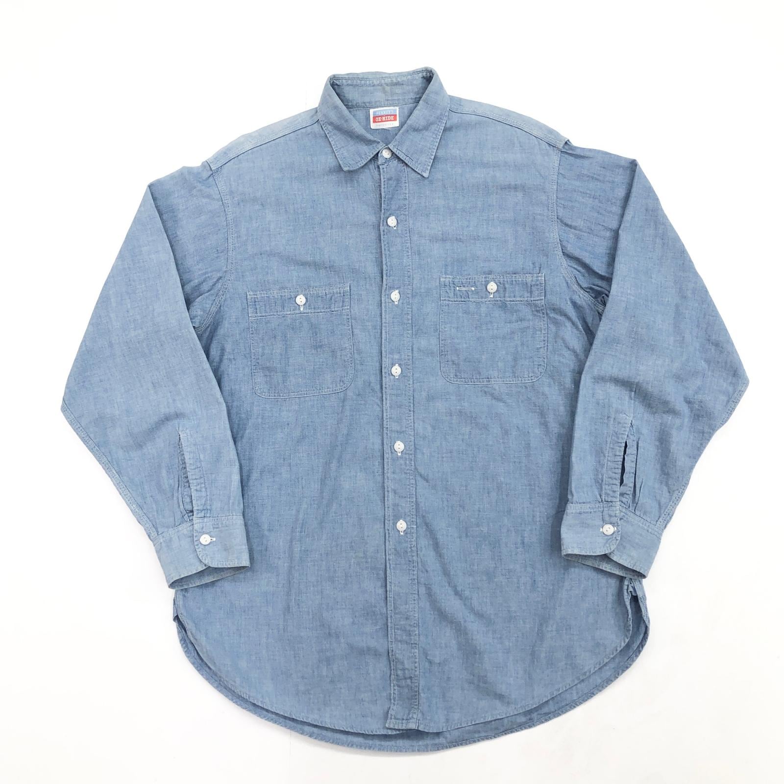 c*i様 50s oxhide オックスハイド シャンブレー PENNEY'S OX-HIDE 50年代 コットンシャンブレー シャツ タグ マチ付き