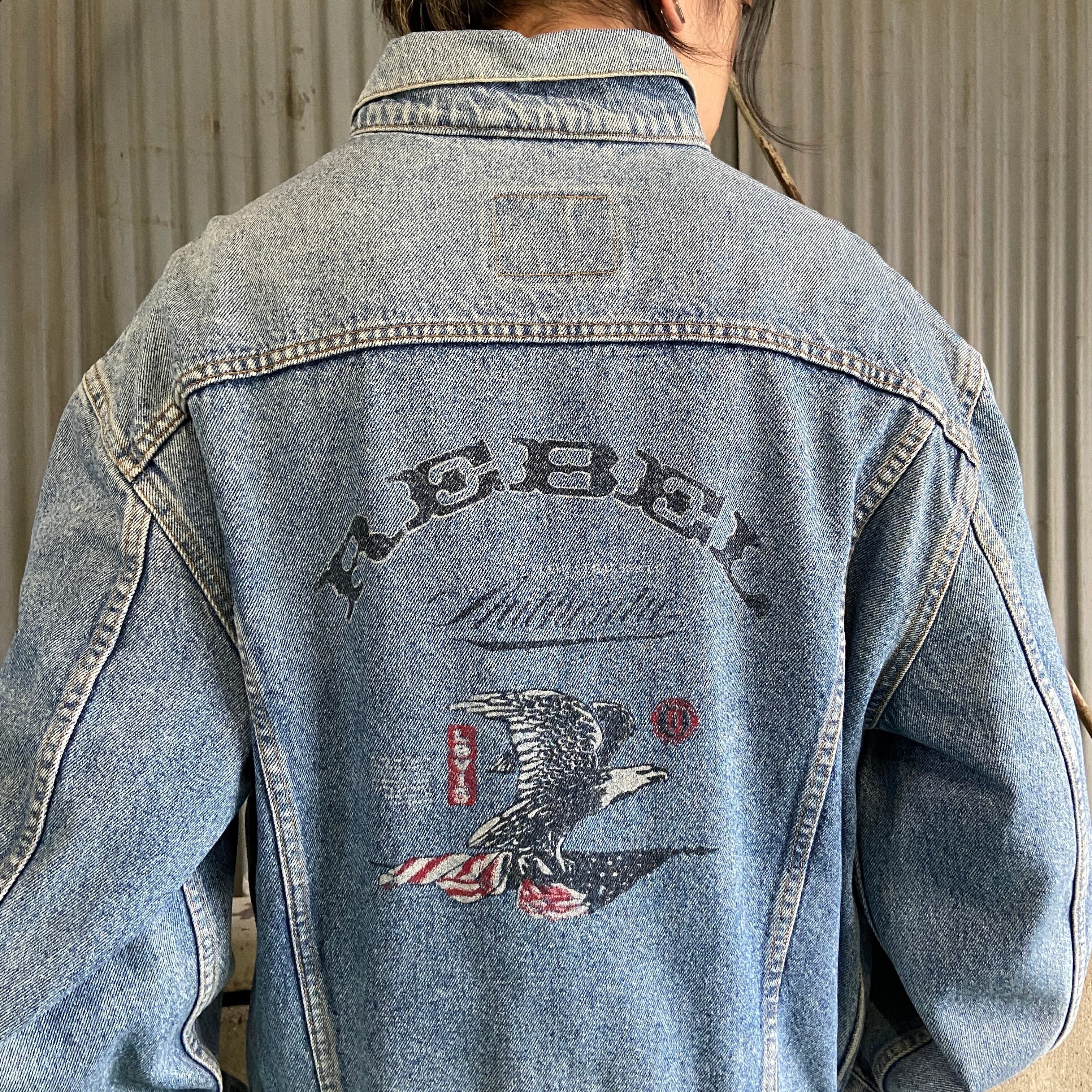 Levi's リーバイス 70503 02 バックプリント 鷲 デニムジャケット メンズL 古着トラッカージャケット ヴィンテージ ビンテージ  ハンドペイント ステンシル 【デニムジャケット】【3anniv】 | cave 古着屋【公式】古着通販サイト