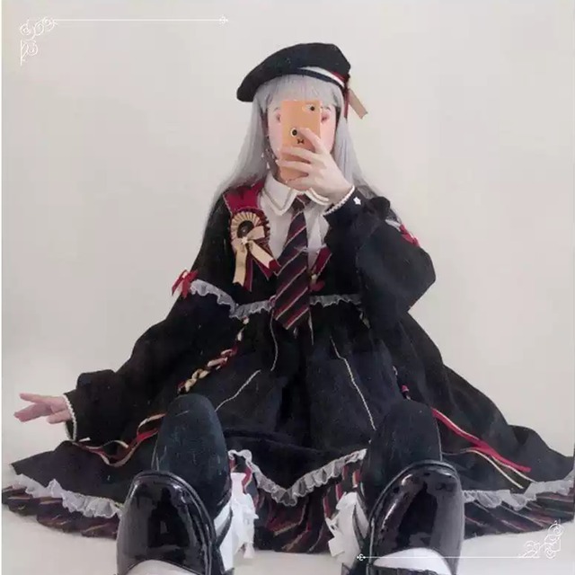 魔法学園 セットアップ 4点セット 魔法少女セット 秋冬 ガーリー コンカフェ イベント ステージ衣装 概念コーデ かわいい｜天使と悪魔