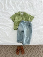 【取寄/韓国直送】digreen 26/SM  フローラシャツ｜夏服｜韓国子供服