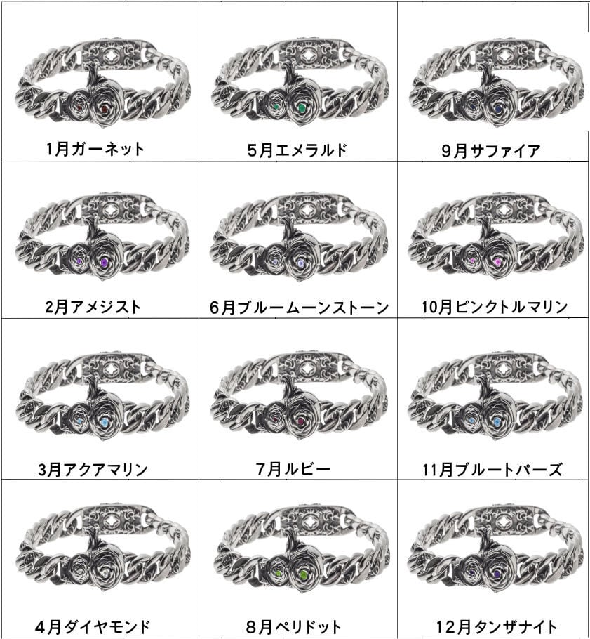 【限定誕生石シリアル入り】カスタムオーダー/ポセイドンIDブレスレット ACB0125LTD Poseidon ID bracelet /シルバーアクセサリーブランドsilver jewelry