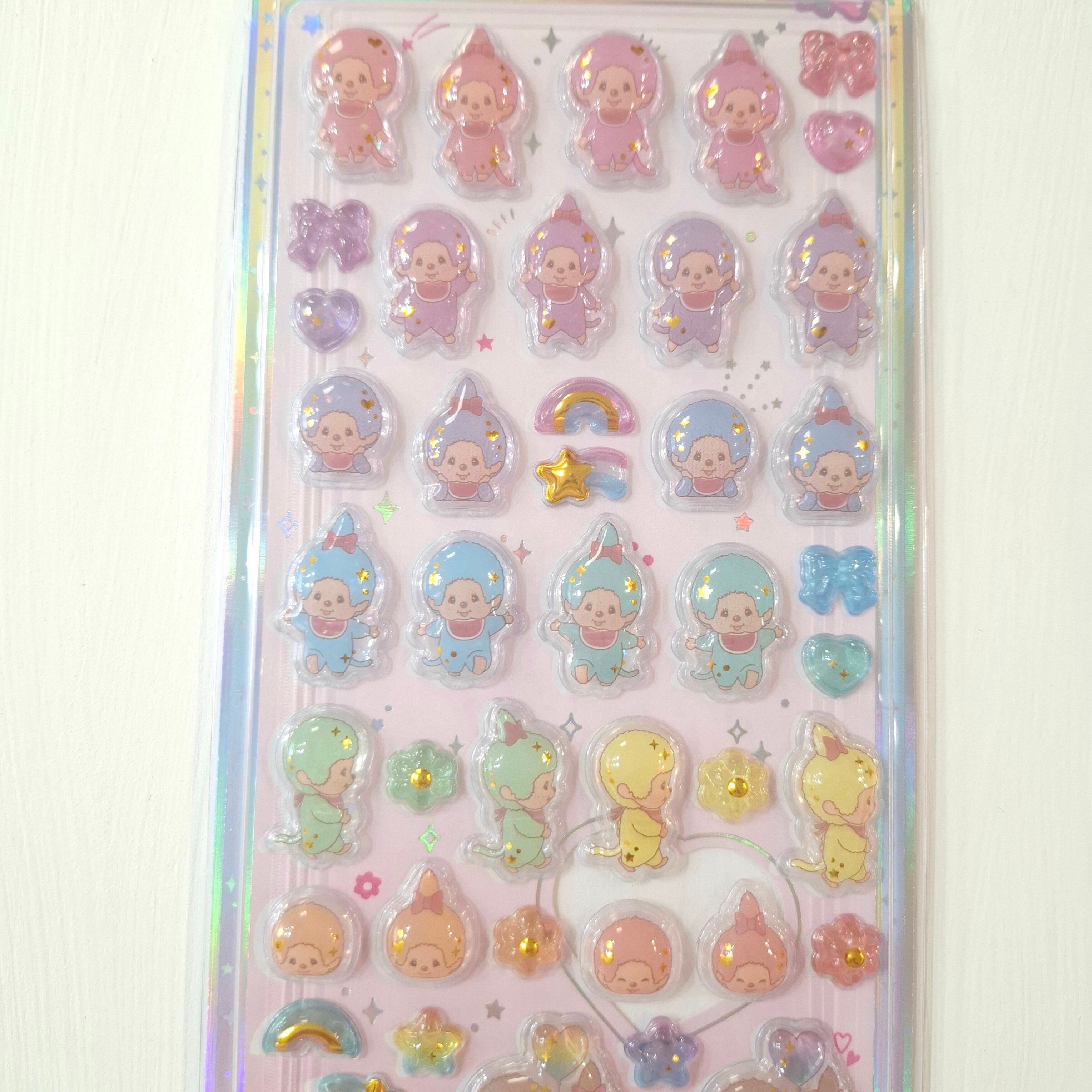 カミオジャパン うるちゅるPOPシール 大量まとめ売り モンチッチカラフル うるちゅるポップシール カミオジャパン
