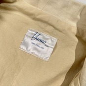 YARMO ヤーモ 切替 ワークコート ショップコート /アイボリー系/イングランド製