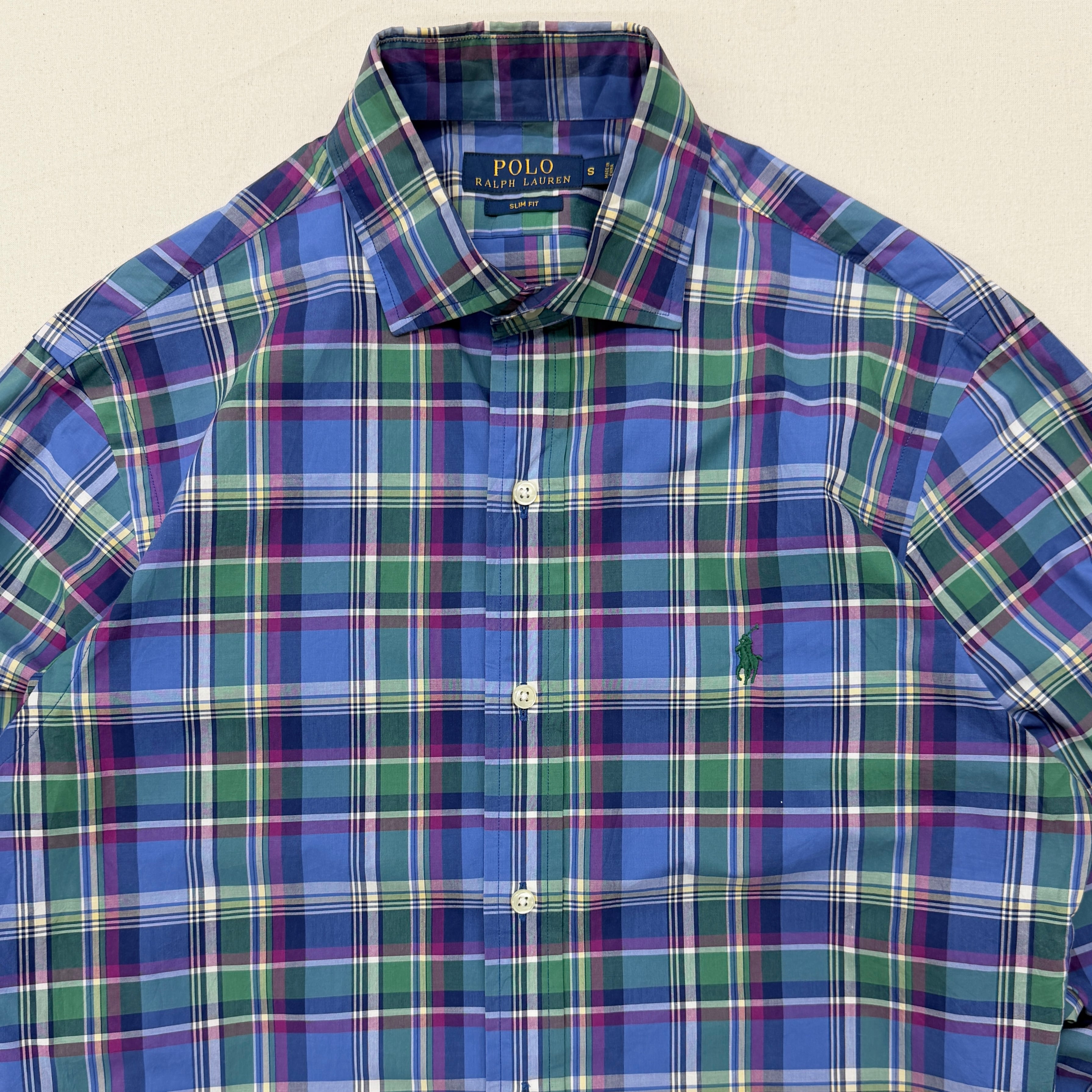 Polo ralph lauren】 check shirt ラルフローレン チェックシャツ slim