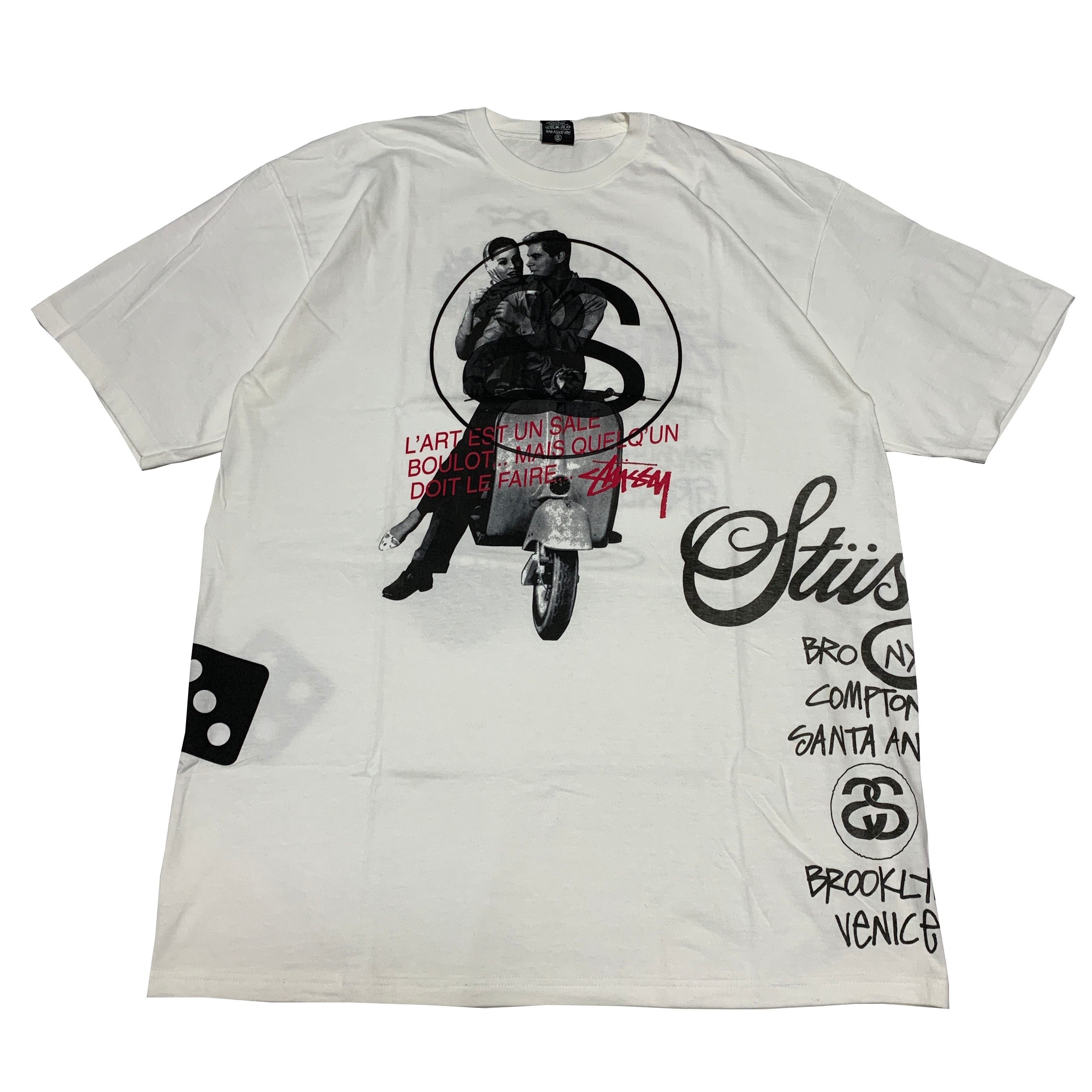 80s 前期 STUSSY 黒タグ USA製 ローマの休日 Tシャツ ビンテージ