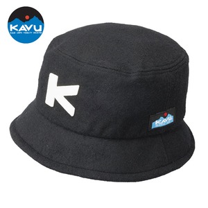 KAVU カブー ウール Kハット バケットハット ウールハット 帽子 メンズ レディース ジャパンフィット アウトドア 冬 Lサイズ 19823023 BLACK