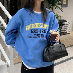 letter embroidered sweatshirt　2litr03039