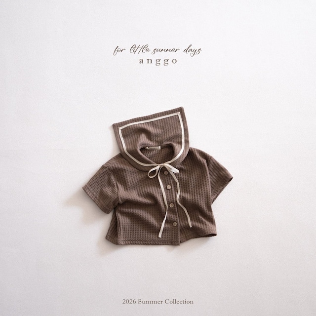 《入荷待ち》送料無料【anggo】Sailor Collar Tee