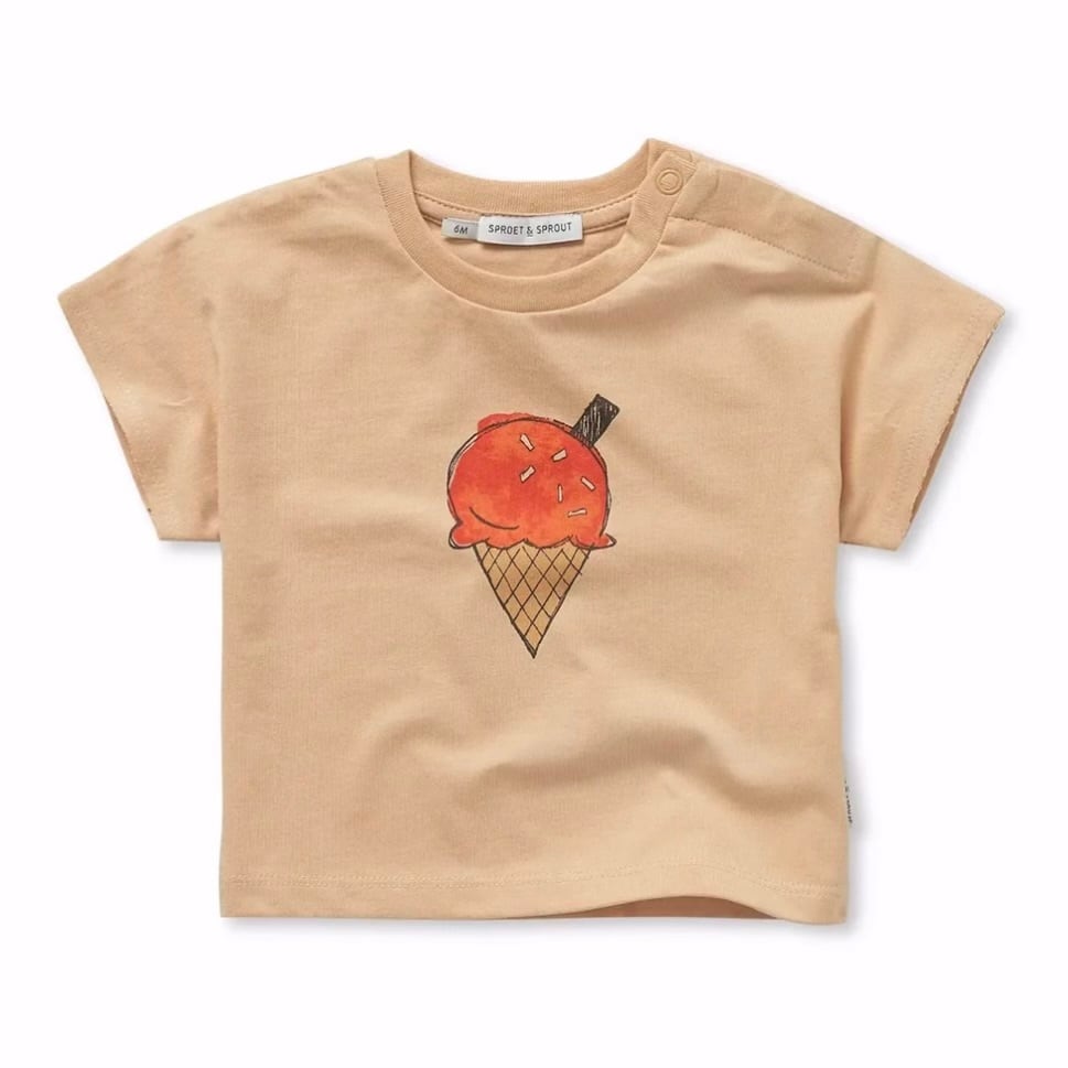 SPROET&SPROUT Baby T-Shirt Ice Cream【18M-2Y】Sand