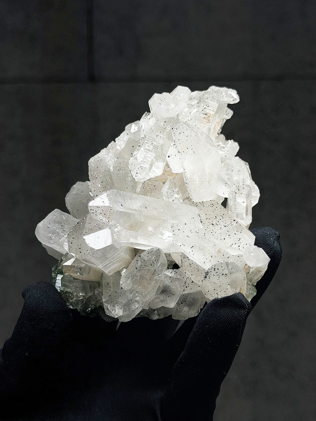 クォーツクラスター×クローライト×アナテース【ML-0182】インド マニハール