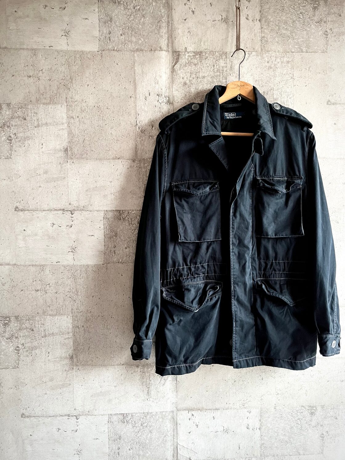 00s〜 RALPH LAUREN M51-TYPE MILITARY JACKET BLACK OLD ORIGINAL 