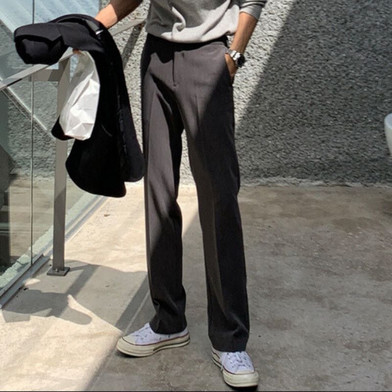 センタープレスストレートパンツ C10125