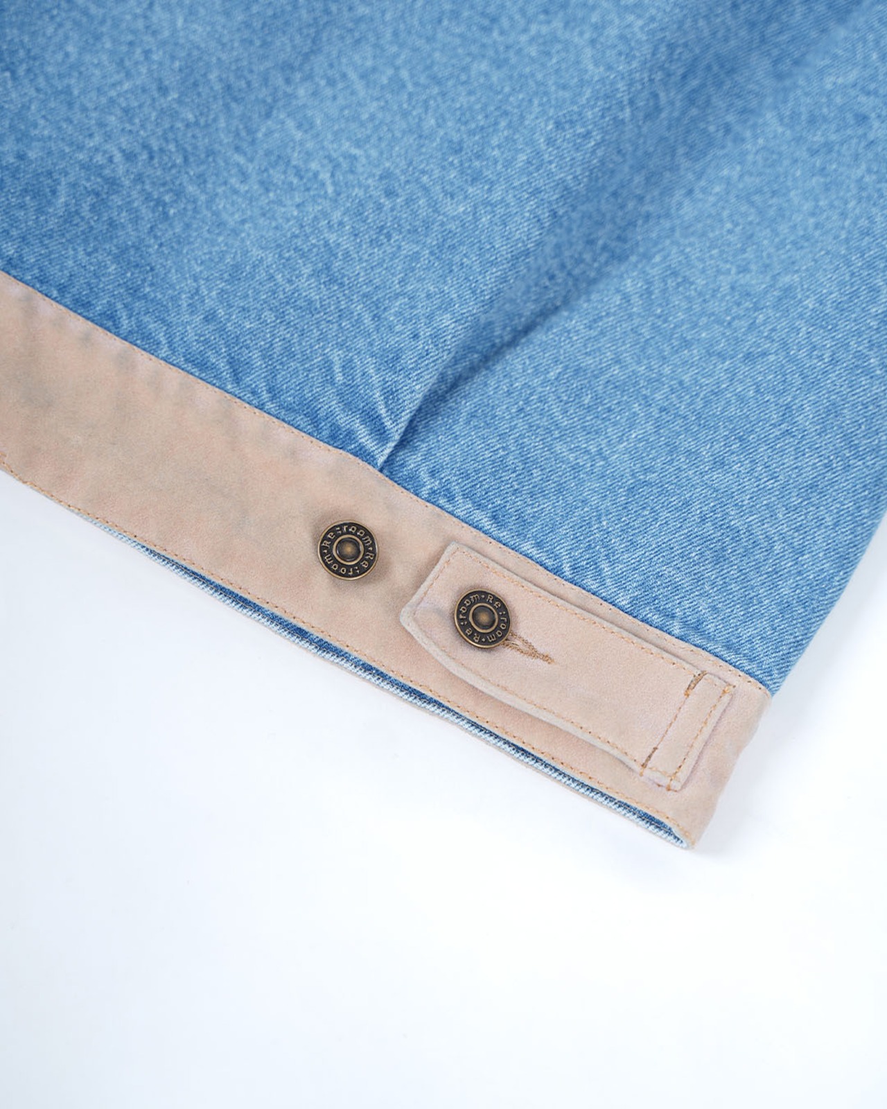 【#Re:room】SUEDE-TRIM DENIM JACKET［REJ150］