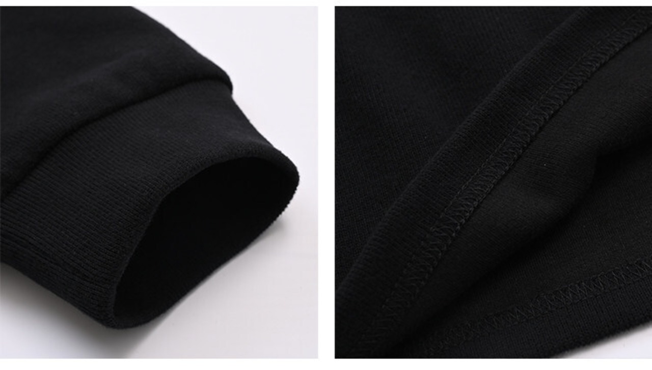 Embroidered High Neck Sweatshirt 2color【G1068】
