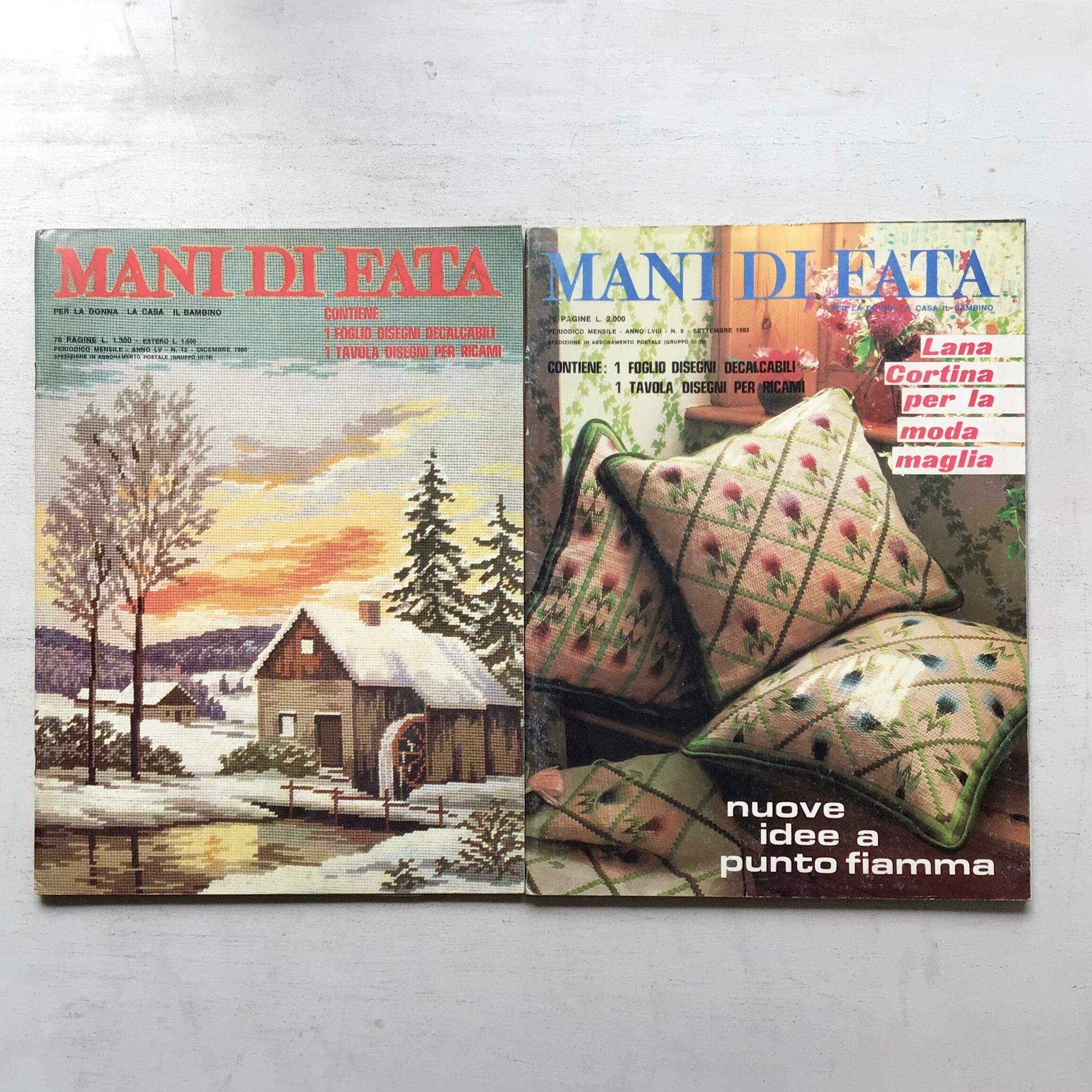 イタリアの手芸雑誌『MANI DI FATA』80〜83年 5冊セット△ | folklora