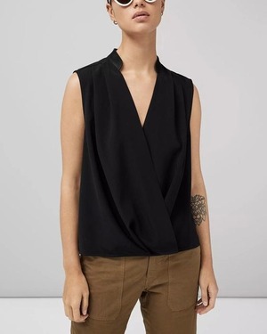 【rag&bone】  ドレープ サテンブラウス