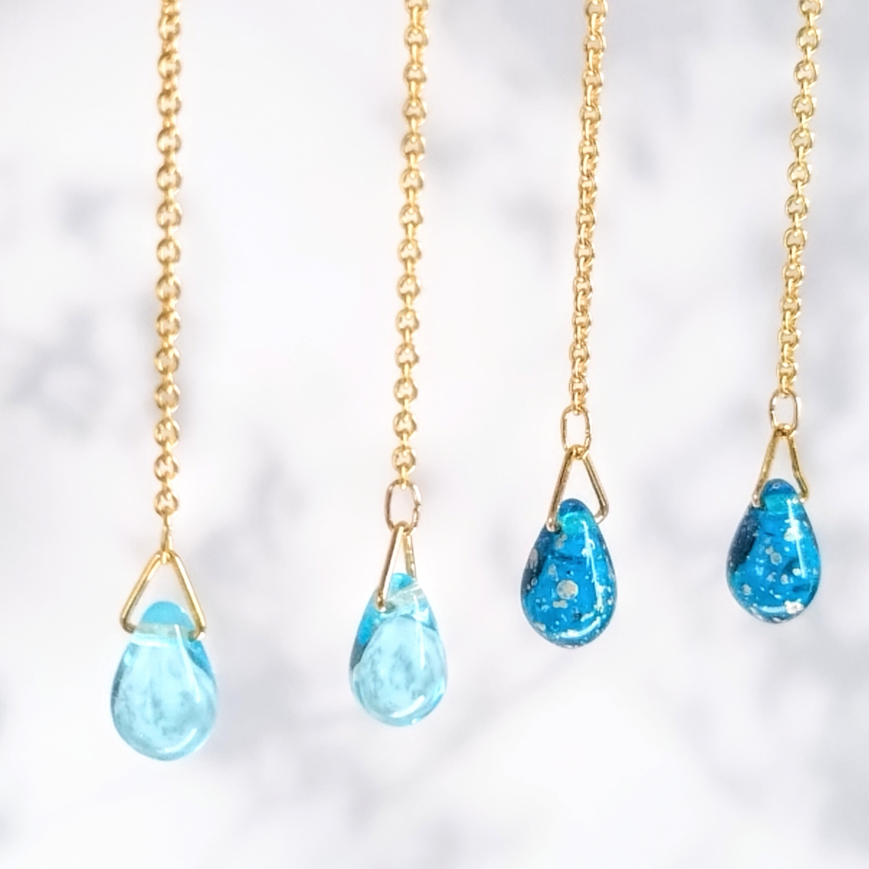 音色の雫チェコガラスイヤリング・ピアス | ひらり姫ジュエリー