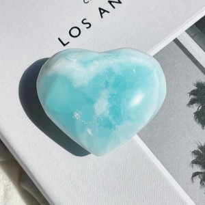 Caribbean Blue Calcite Heart 15