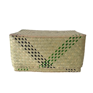 Rectangular colourful basket M w26cm×16cm×h13.5cm四角カラフル蓋付き収納かご