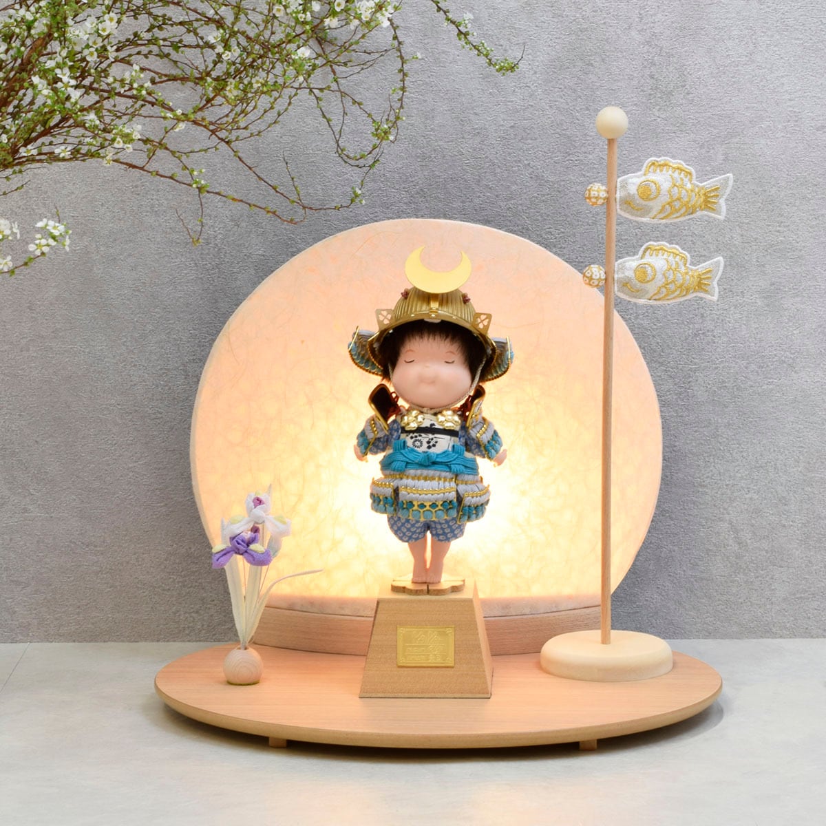 鎧着大将飾り【YAYA・KAI】壹三|おしゃれ|モダン|スタイリッシ|今どき|かっこいい|かわいい|五月人形