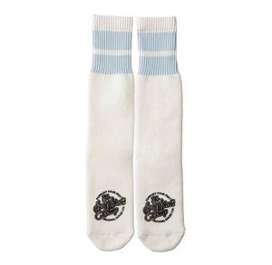 SURFSKATECAMP " LINE SOCKS " White/Ice