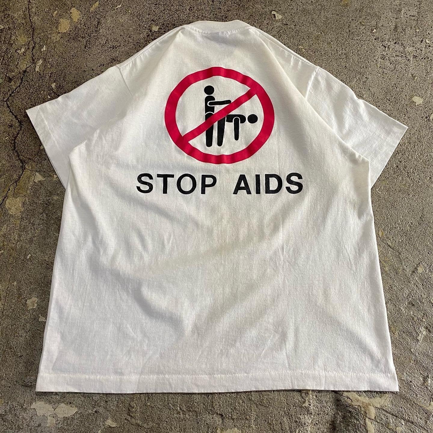 80s STOP AIDS T-shirt | What