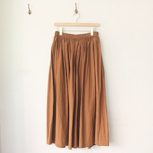 Honnete High Count Crushed Cotton Gather Skirt(ハイカウントクラッシュドコットンギャザードスカート)