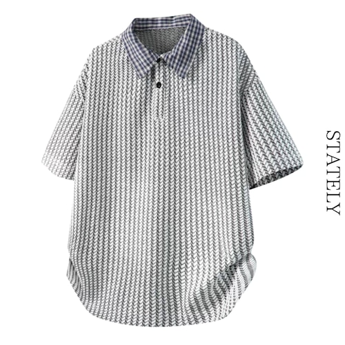 Check Collar ポロ/3color_T303 画像
