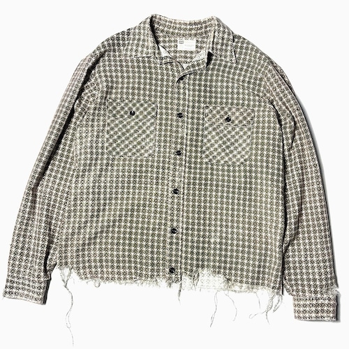 Vintage 70's【Sears】Grunge Houndstooth Shirt