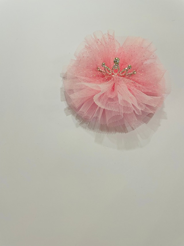 Tiara pin pink