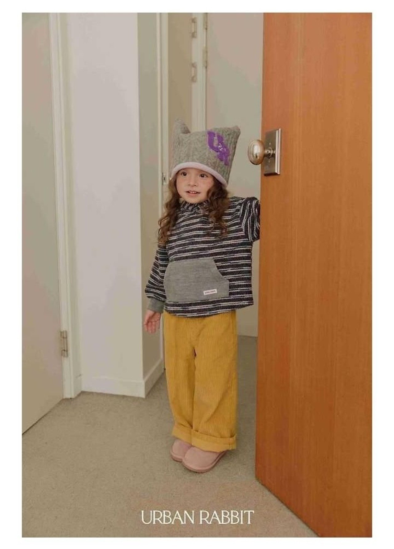 アーバンラビット / URBAN RABBIT / ニットタートルフーディー / 韓国子供服 / キッズ / 26winter〖取寄〗*XS~XL*