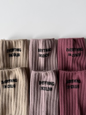 3set  EVERYTHING IN COLOR socks （14〜20cm）4438