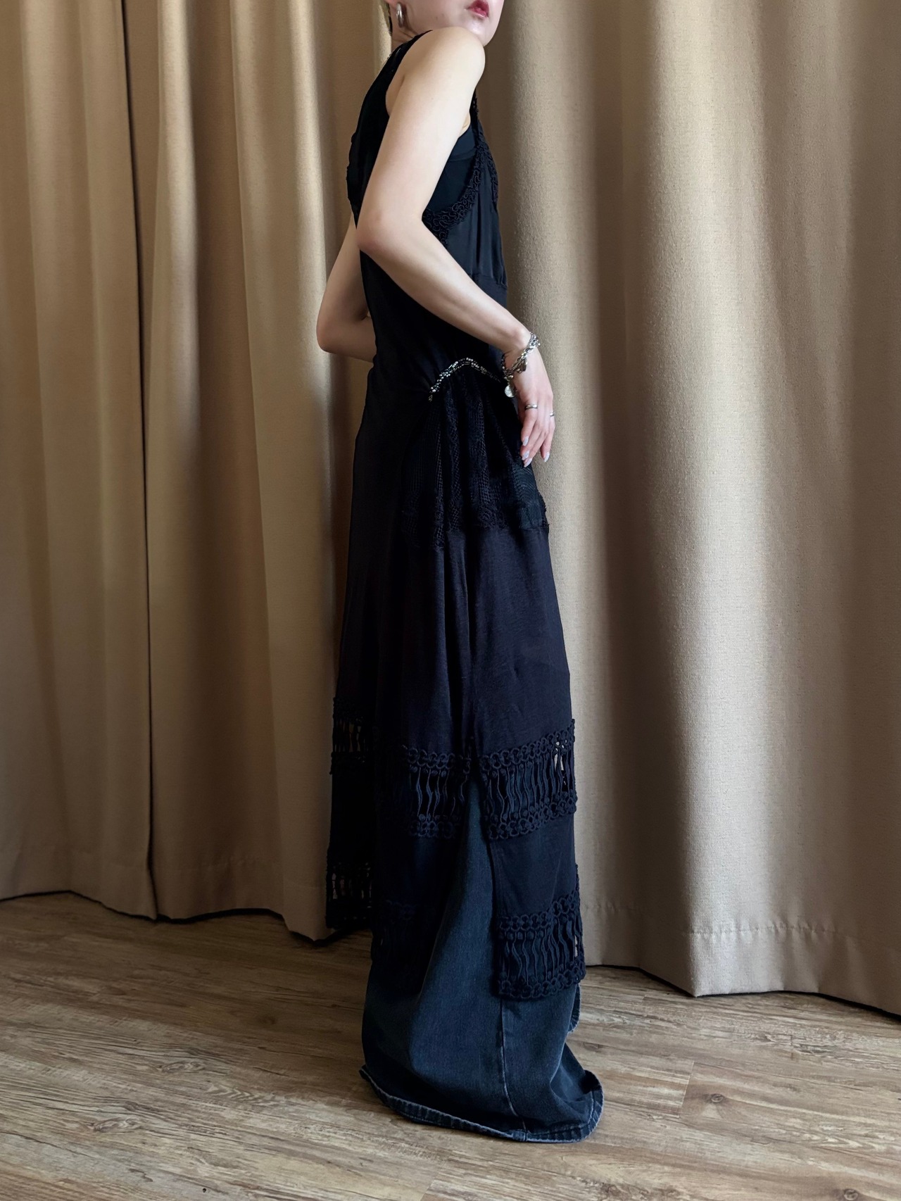 bead embroidery remake layered dress-4737-6