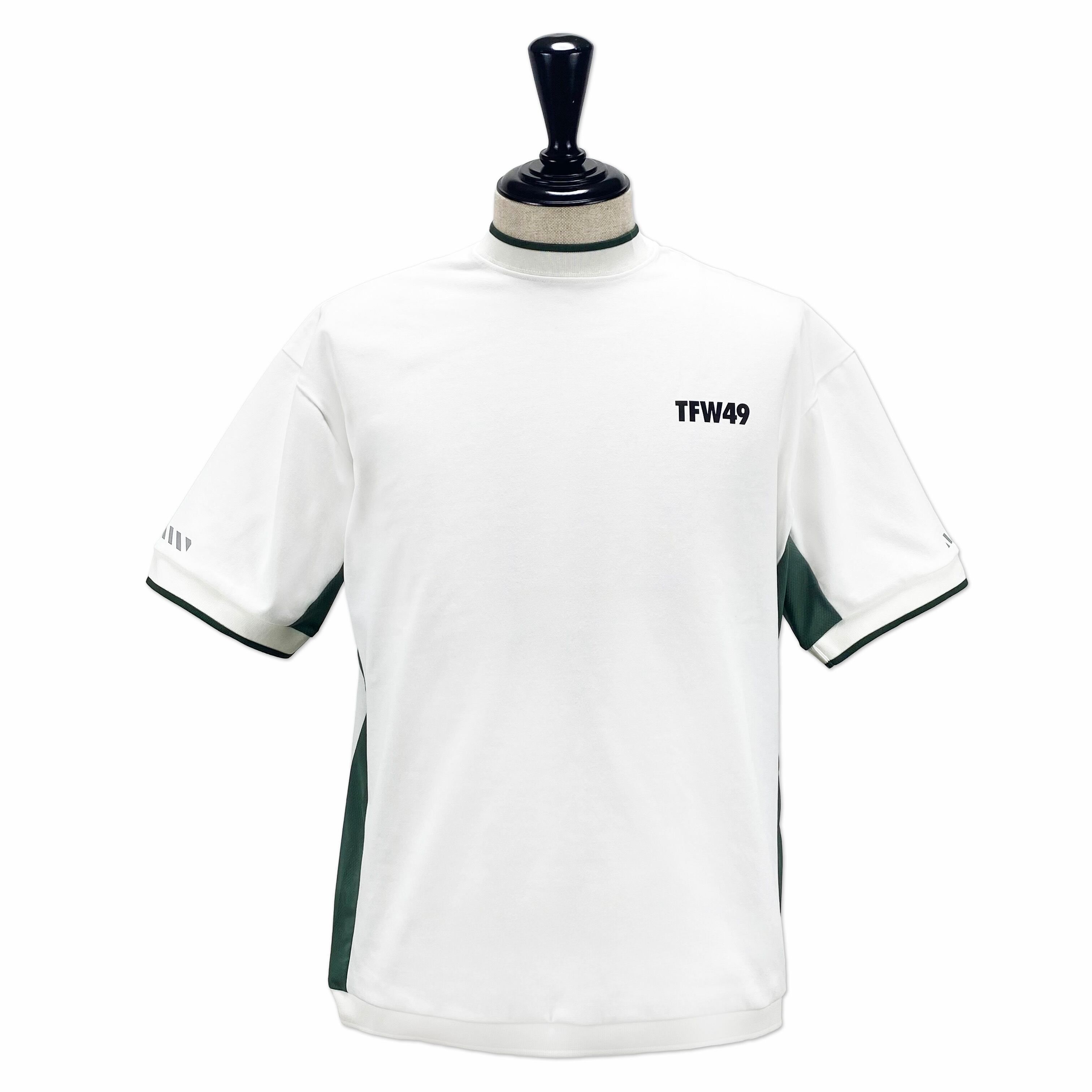 【美品】TFW49 RELAX HALF MOCNECK TFW49】《MEN'S》RELAX HALF MOCKNECK（WHITE） | Sandy GOLF