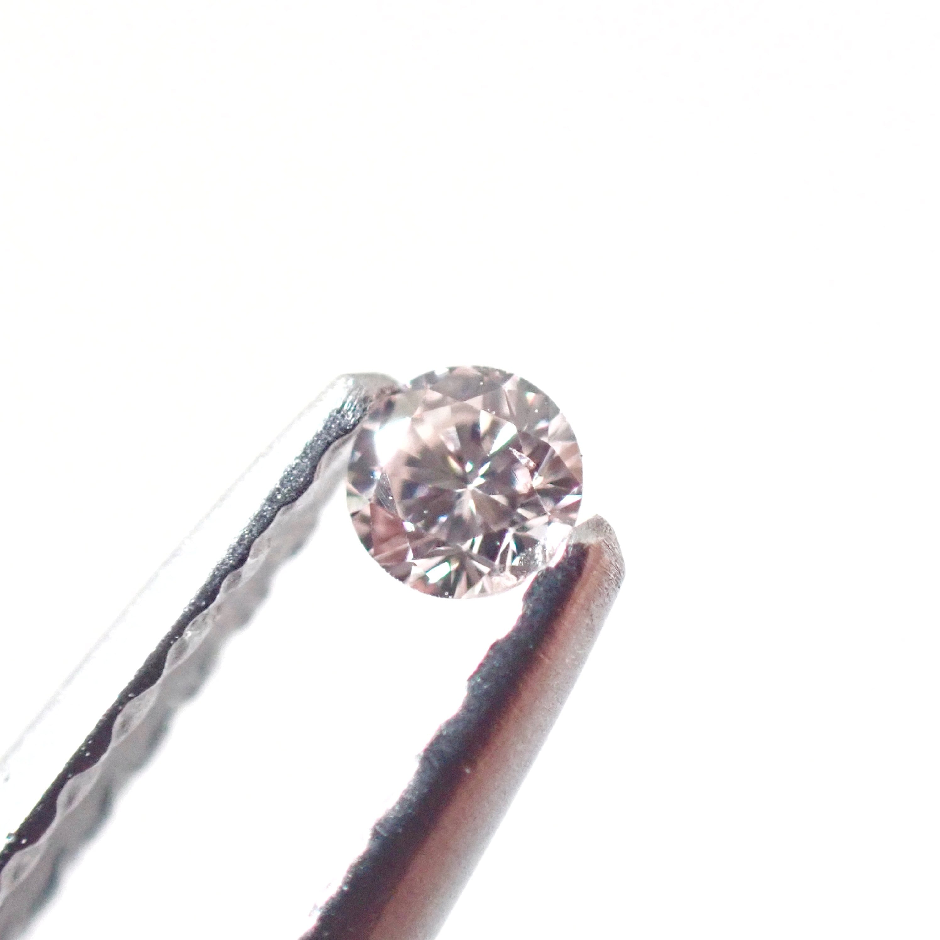 Light Pink 0.045ct Round 2.2mm ダイヤ ダイヤモンド ルース 裸石 ...